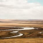 Abiotic components like sunlight, air, water, soil, and temperature in nature.