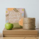 Eco-friendly biodegradable items, highlighting sustainable and non-sustainable waste options.